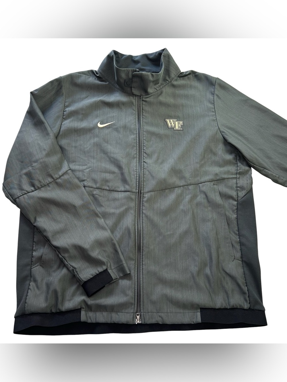 Nike Wake Forest Demon Deacons TEAM ISSUED Men’s Full-Zip Dri-FIT Jacket Gray XL